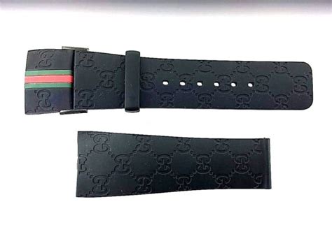 gucci leather strap mens watch|gucci watch rubber strap replacement.